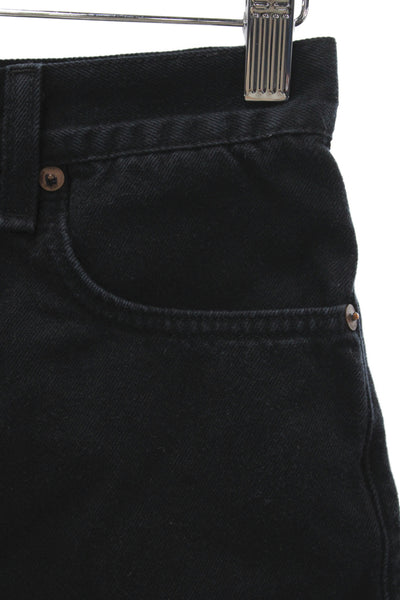 Rag & Bone Womens Cut-Off Black Cotton Shorts Size 25