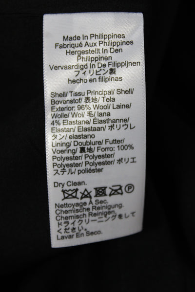 J Crew Women Black Wool Dress Pants Size 16