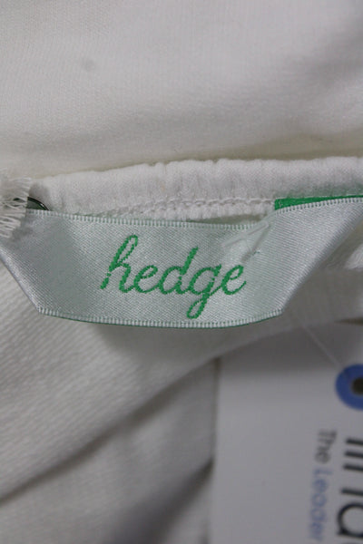 Hedge Girls White Sleeveless Square Neck Romper 60% Cotton Size 4