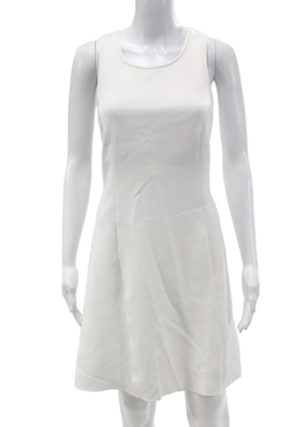 Hedge Womens White Tank Dress Sleeveless Scoop Neck Above Knee Size XL