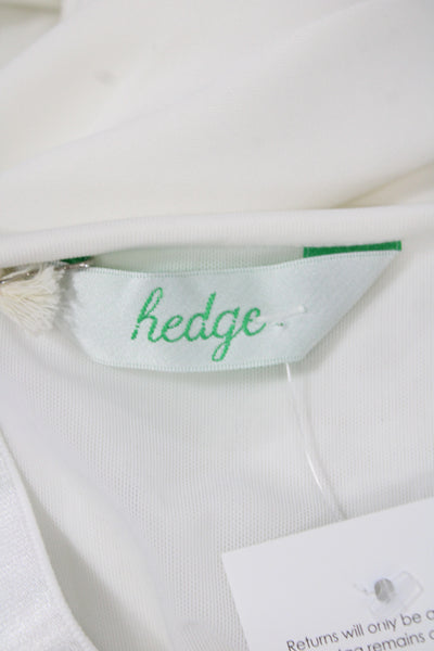 Hedge Womens White Tank Dress Sleeveless Scoop Neck Above Knee Size XL