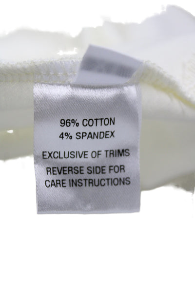 Hedge Women Polo Dress White Collared Sleeveless Cotton Mini Size XL