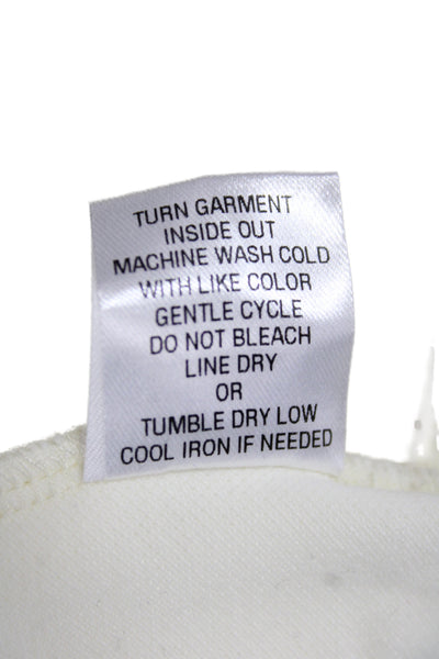 Hedge Women Polo Dress White Collared Sleeveless Cotton Mini Size XL