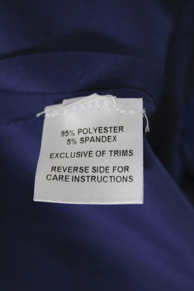 Hedge Women Fit & Flare Dress Blue Sleeveless Crew Neck Above Knee Zip Size XL