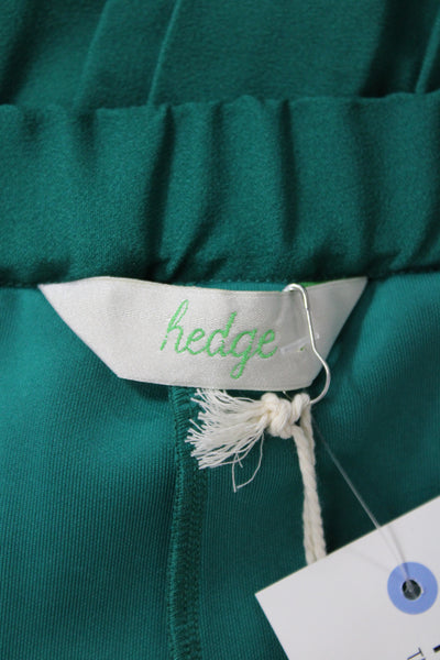 Hedge Women Pleated Mini Skort Green Polyester Zip Size XL