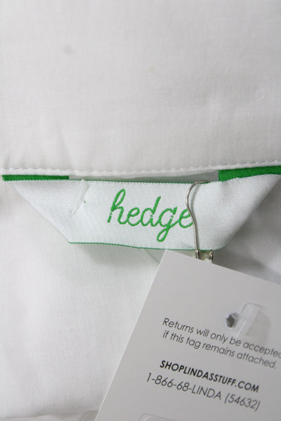 Hedge Womens Mini Tennis Skirt White 100% Cotton Tie Waist Size One Size