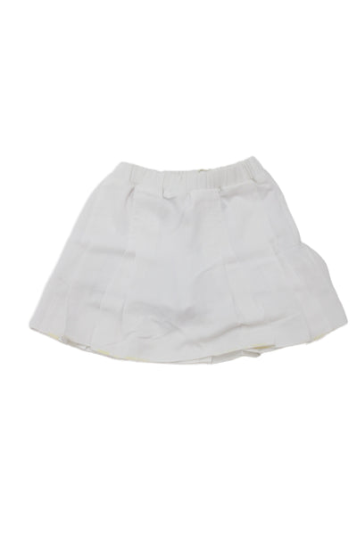 Hedge Girls Mini Tennis Skort White Polyester Pull On Size 4