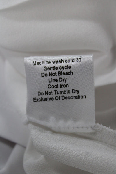Hedge Girls Mini Tennis Skort White Polyester Pull On Size 4