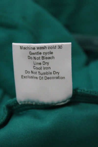 Hedge Women Sweat Shorts Green Cotton Athleisure Pull On Size XL