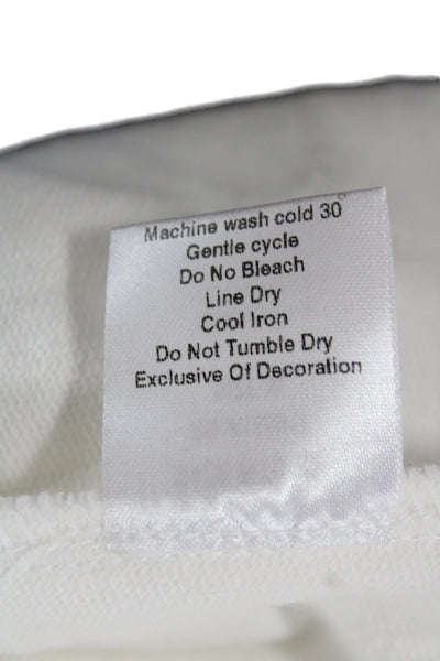 Hedge Womens Tunic Short Sleeve Crew Neck White 60% Cotton Size XL