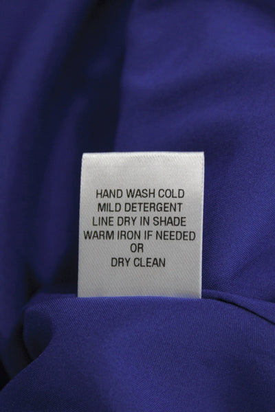Hedge Women Basic Purple Sleeveless High Neck Tank Juniors Size 8