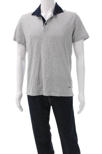 Rodd & Gunn Mens Short Sleeves Sports Fit Polo Shirt Grey Cotton Size Medium