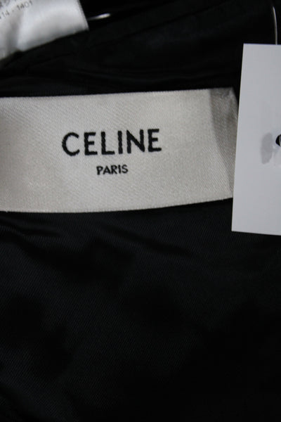 Celine Women Basic Jacket Silver Button Long Sleeve Size 42