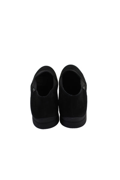 Mephisto Womens Suede Bucksoft Slide On Sirina Loafers Black Size 7