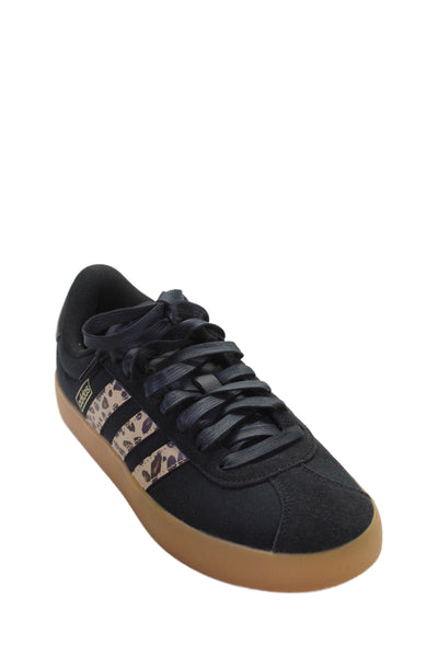 Adidas Womens VL Court 3.0 Low Top Sneakers Black Brown Size 7.5
