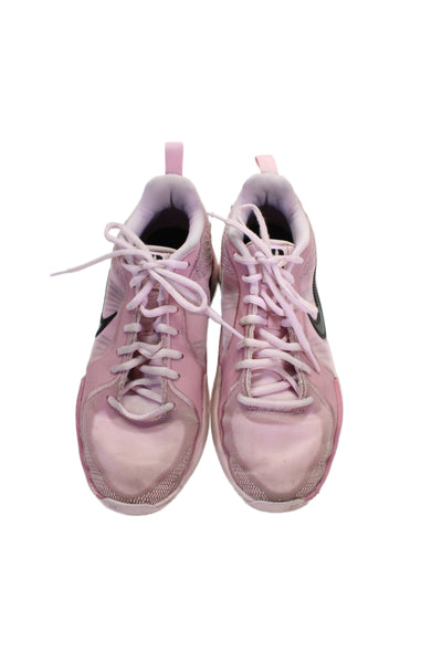 Nike Girls Lace Up Mesh Trim Logo Sabrina 2 Running Sneakers Pink Size 6.5