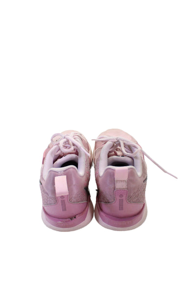 Nike Girls Lace Up Mesh Trim Logo Sabrina 2 Running Sneakers Pink Size 6.5