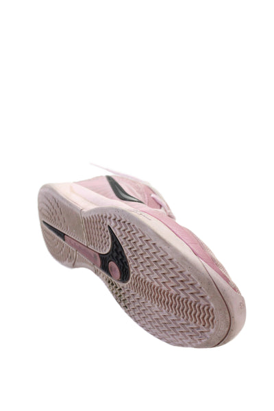 Nike Girls Lace Up Mesh Trim Logo Sabrina 2 Running Sneakers Pink Size 6.5