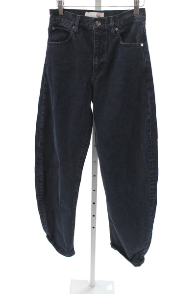 Frame Womens Tapered Black Mid Rise Jeans Size 23