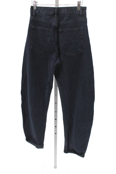 Frame Womens Tapered Black Mid Rise Jeans Size 23