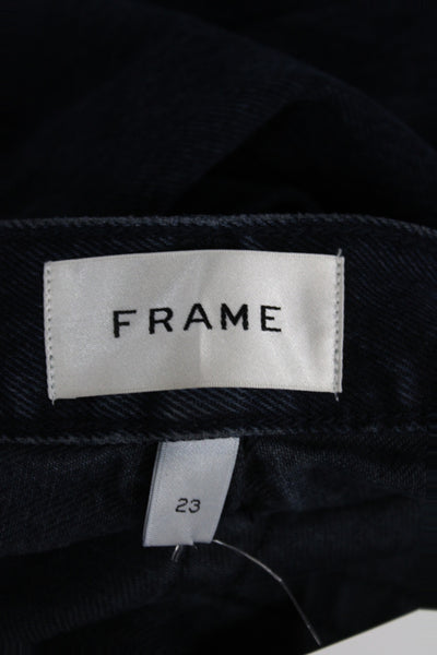 Frame Womens Tapered Black Mid Rise Jeans Size 23