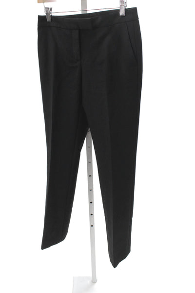 Zara Women Dress Pants Black Solid Button Classic Size S