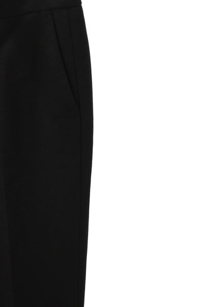 Zara Women Dress Pants Black Solid Button Classic Size S