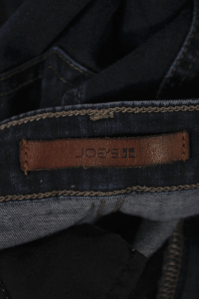 Joes Womens Skinny Jeans Blue Mid Rise Cotton Blend Size 27