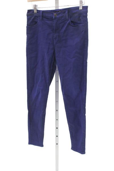 J Brand Womens Purple Skinny Mid-Rise Jeans 26in Size 28