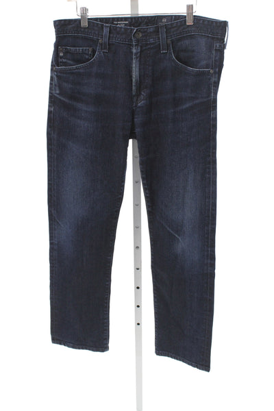 AG Mens Straight Blue Jeans Cotton Blend Size 34