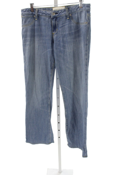 Paper Denim + Cloth Womens Straight Jeans Blue 100% Cotton Mid Rise Size 29