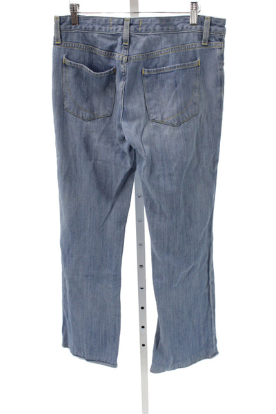Paper Denim + Cloth Womens Straight Jeans Blue 100% Cotton Mid Rise Size 29