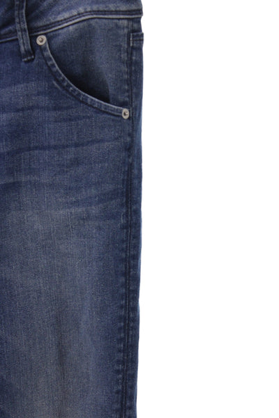 Hudson Women Cropped Mid-Rise Blue Jeans Size 26