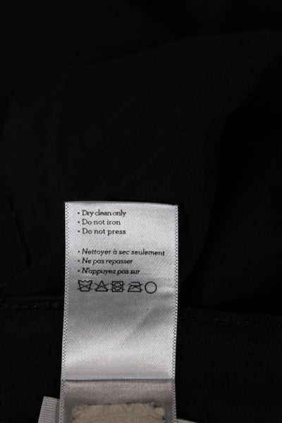 Paige Womens Mid-Rise Black Skinny Jeans Cotton Blend Button 28in Size 25