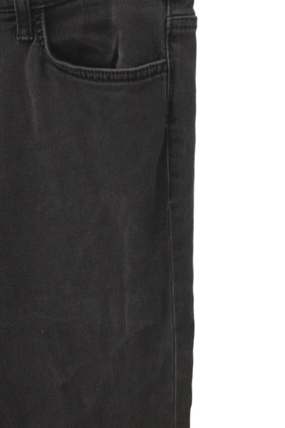Joes Womens Skinny Black Mid Rise Jeans Cotton Blend Button Fly Size 31