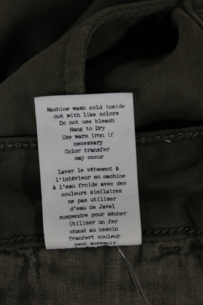 Rag & Bone Mens Green Chino Pants Cotton Button Size 34