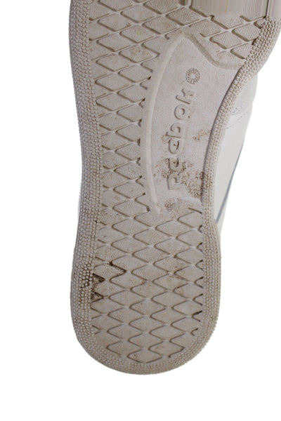Reebok Womens Leather Low Top Club C 85 Vintage Sneakers White Red Size 6.5