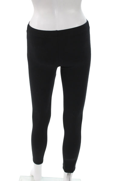David Lerner Women Ankle Leggings Distressed Black Nylon Size S