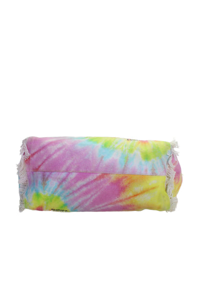 MC2 Saint Barth Womens Tie Dye Print Shoulder Handbag Multi Colored