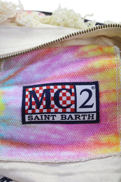 MC2 Saint Barth Womens Tie Dye Print Shoulder Handbag Multi Colored