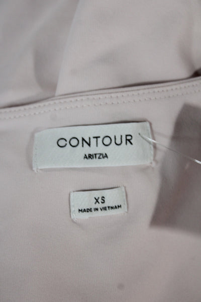 Aritzia Womens Basic Pink Crew Neck Short Sleeve T-Shirt Size XS