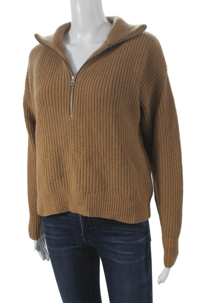 Everlane Womens Brown Wool Collared Pullover Sweater Long Sleeve Size S