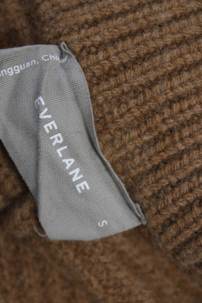 Everlane Womens Brown Wool Collared Pullover Sweater Long Sleeve Size S