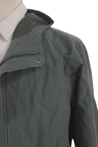Taylor Stitch Mens Anorak Jacket Green 60% Organic Cotton Snap Size 42