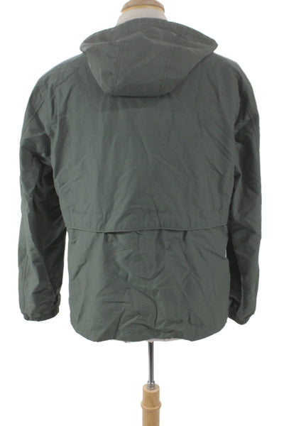 Taylor Stitch Mens Anorak Jacket Green 60% Organic Cotton Snap Size 42