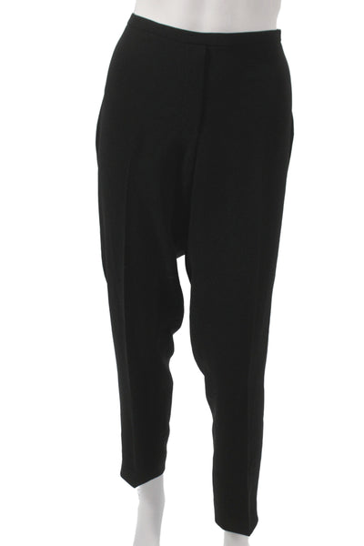 Elie Tahari Women Black Dress Pants Triacetate Zip Inseam 30 Size 8