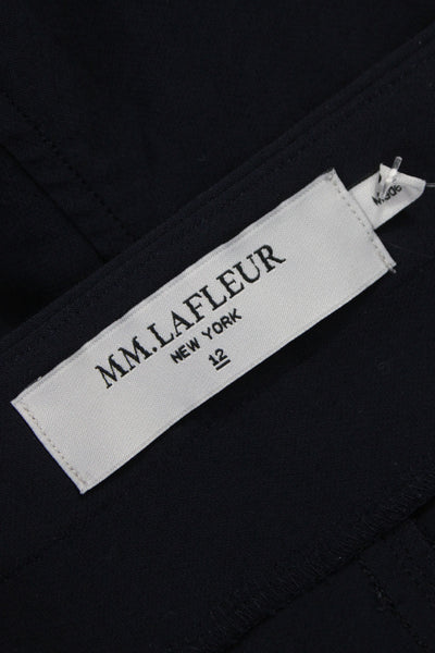 MM. La Fleur Womens Dress Pants Black Zip Solid Size 12