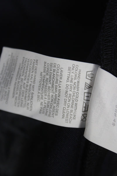 J Crew Women Dress Pants Blue Wool Zip Size 10
