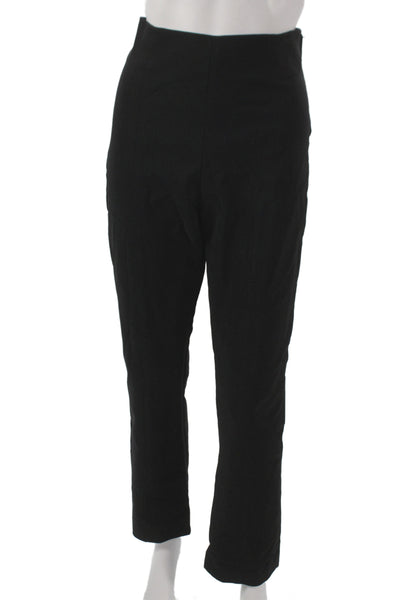 MM. La Fleur Womens Black Dress Pants Zip Closure 52% Cotton Size 12