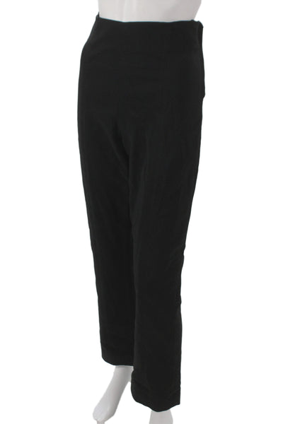 MM. La Fleur Womens Black Dress Pants Zip Closure 52% Cotton Size 12